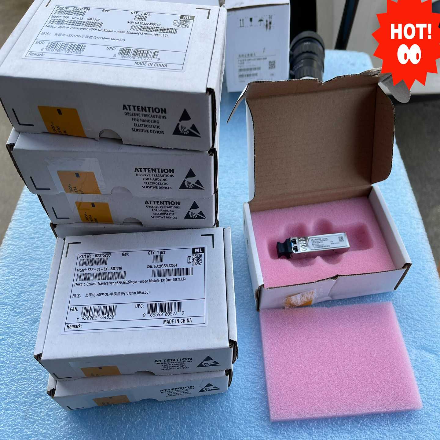 光模块千兆单模模块SFP-GE-LX-SM1310，议价