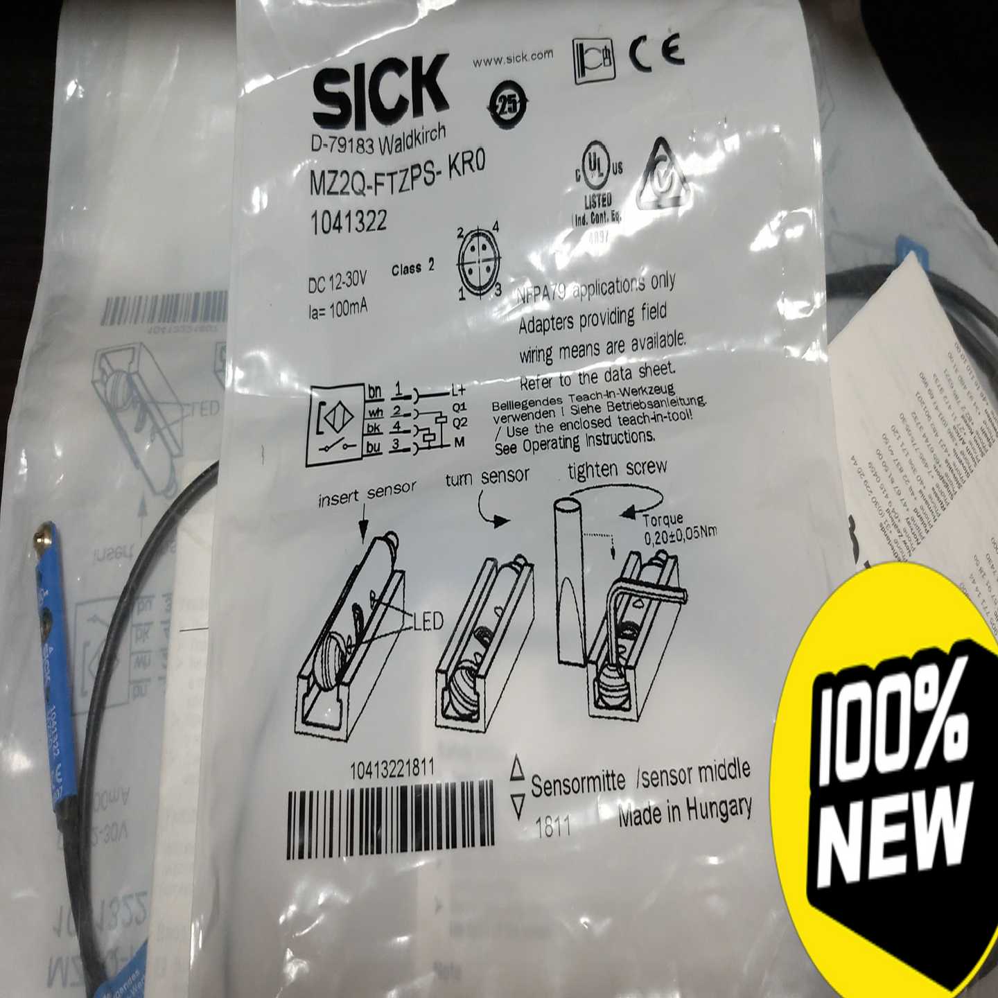 【议价】Sick气缸传感器，MZ2Q-FTZPS-KR0，订货号10适用
