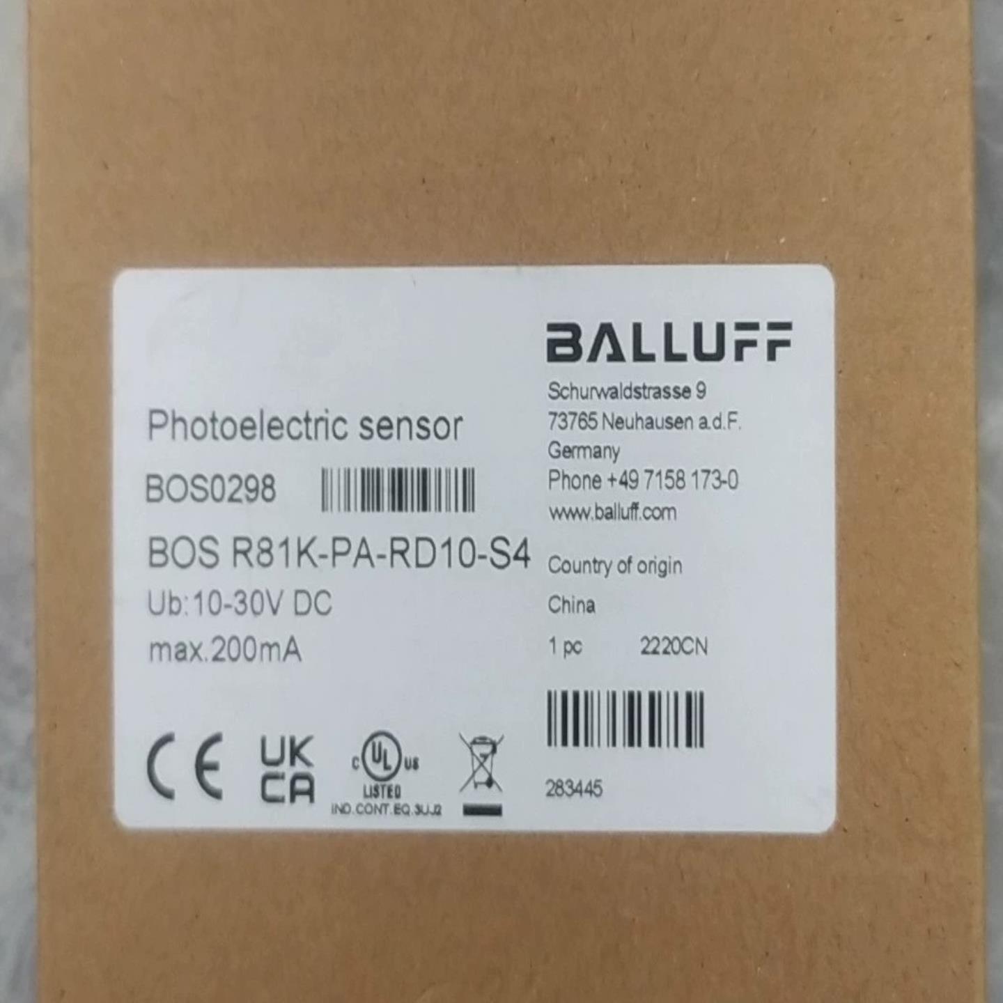 R81K-PA-RD10-S4 巴鲁夫传感器（佳毅工控）