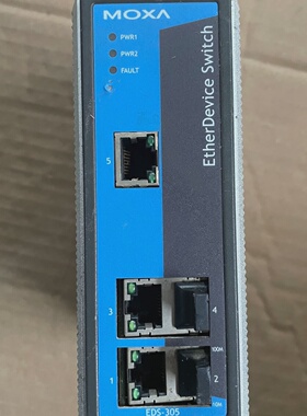 MOXA摩莎EDS305工业交换机正常使用，议价商品