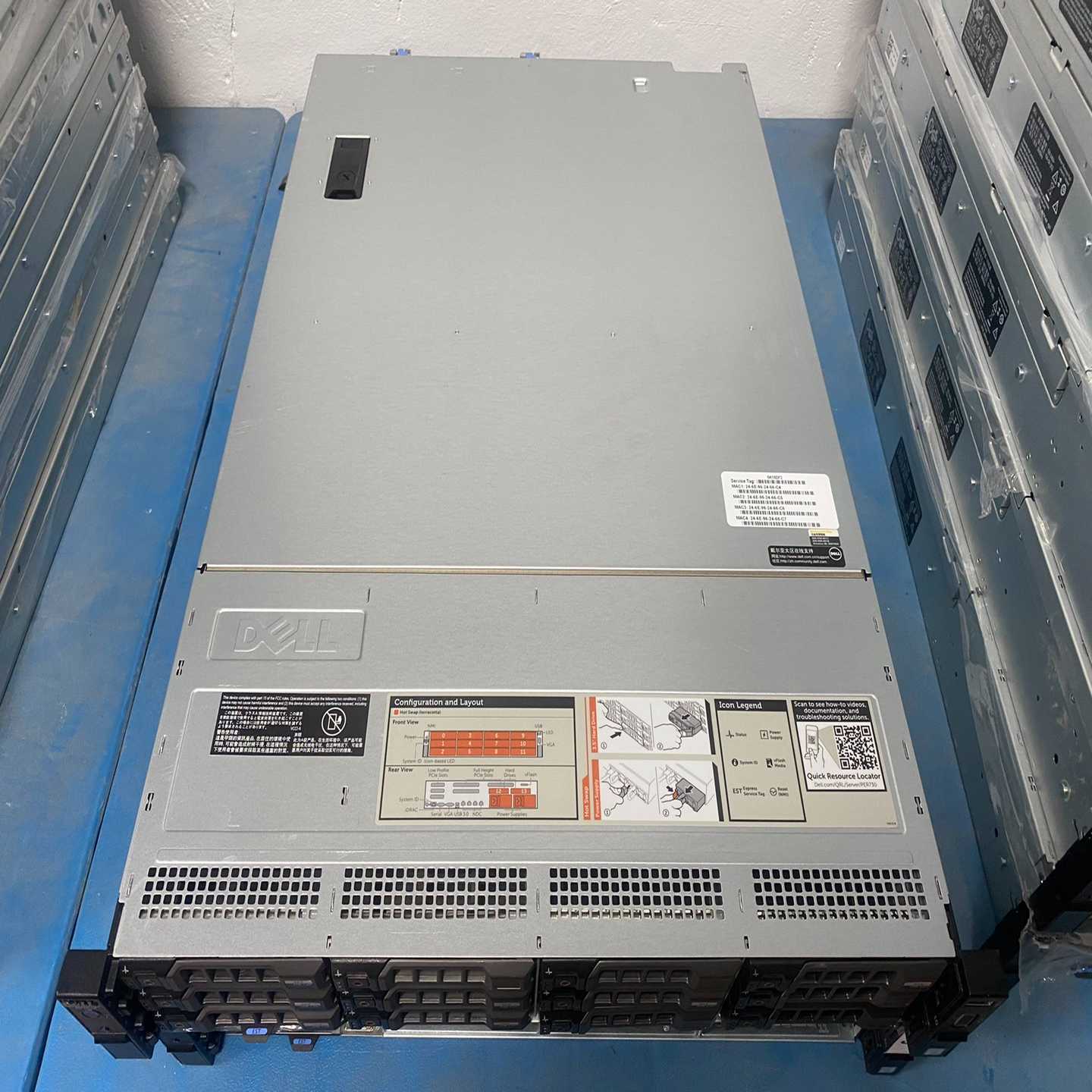 新到一批成色95新原装戴尔R730XD3.5寸12盘O--议价商品