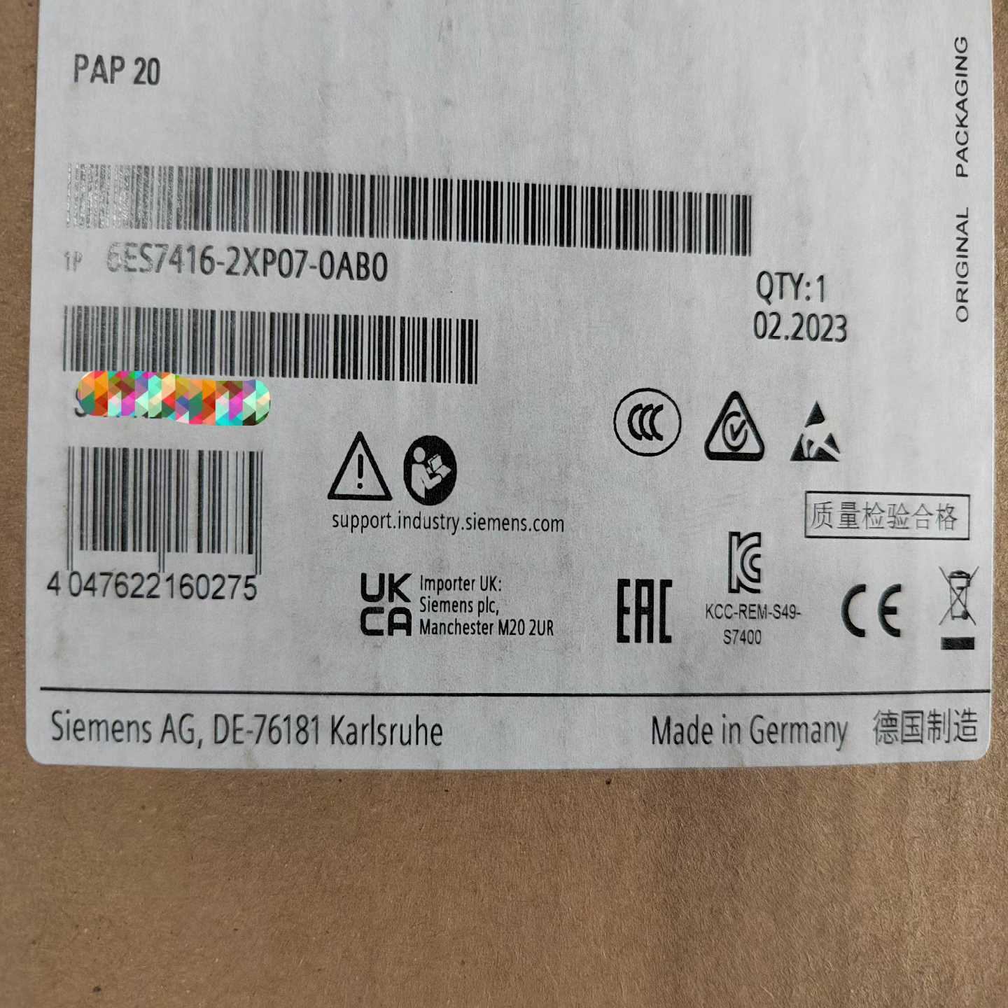 询价~6ES7416-2XP07-0AB0