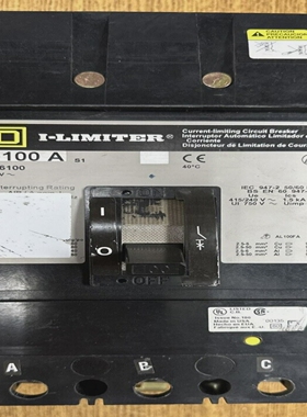 SQUAREDFI36100100A600VAC3PI-LIMITERCIRCUITBREAKER*