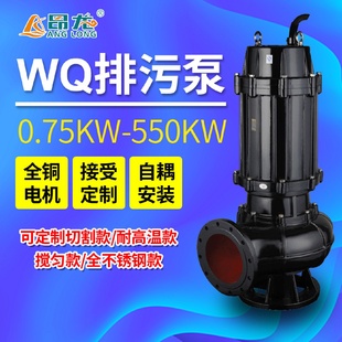 WQ潜水排污泵2寸农田灌溉小型家用水泵地下室污水提升泵380v