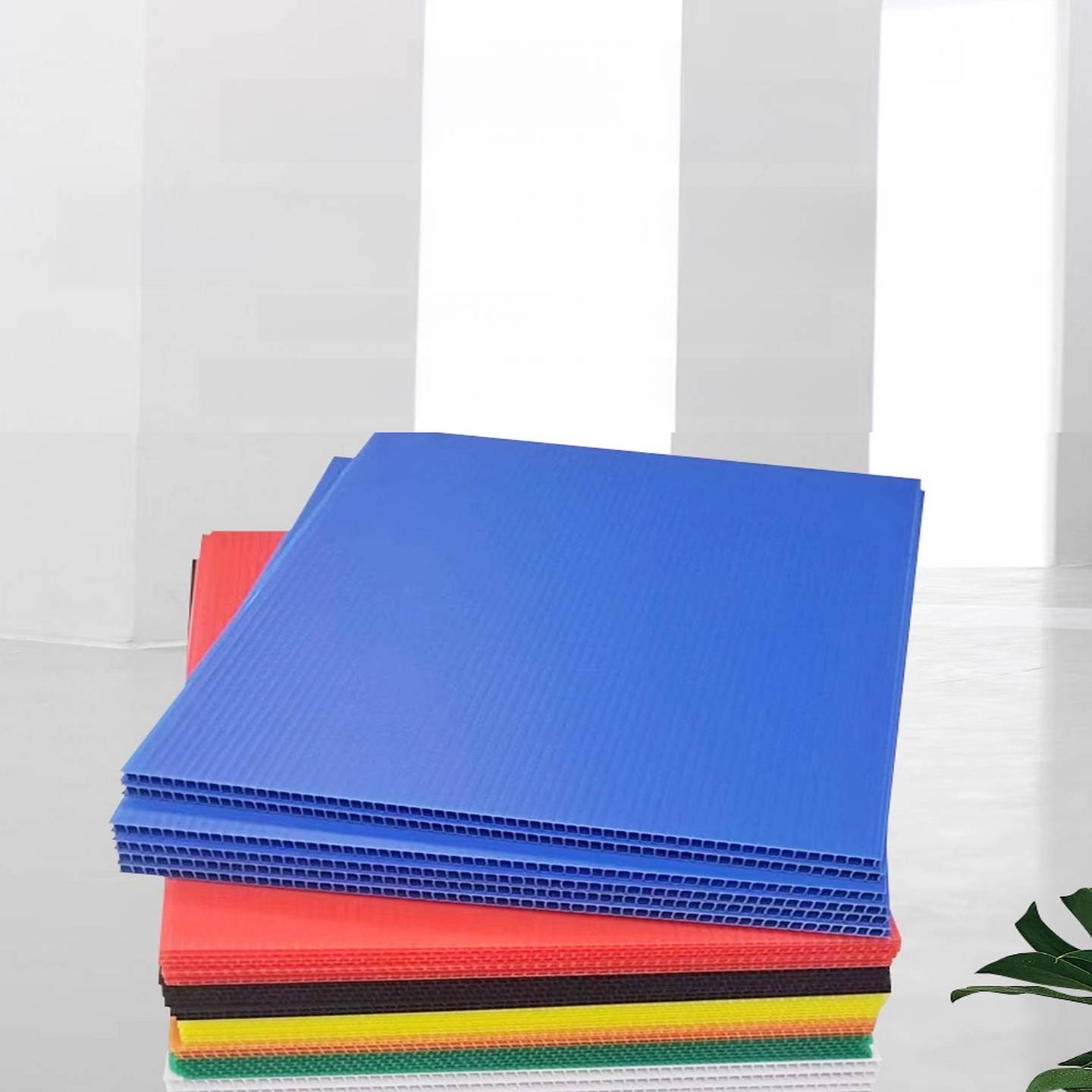 Pp塑料中空板隔断挡板防静电板防水防潮板加硬板万通板背板定制