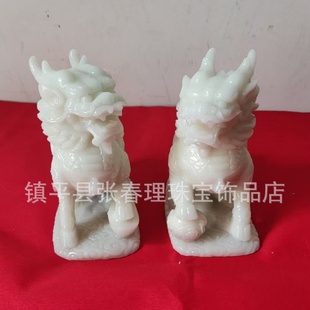 厂家夜光进宝麒麟一对摆件麒麟摆设树脂工艺品