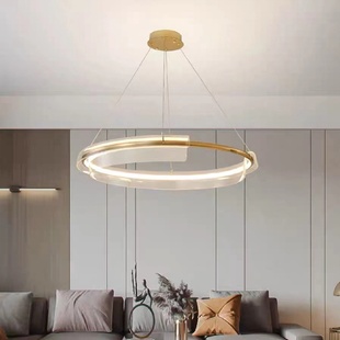 客厅吊灯意式 极简创意大气设计师新款 高端轻奢样板间卧室餐厅灯具