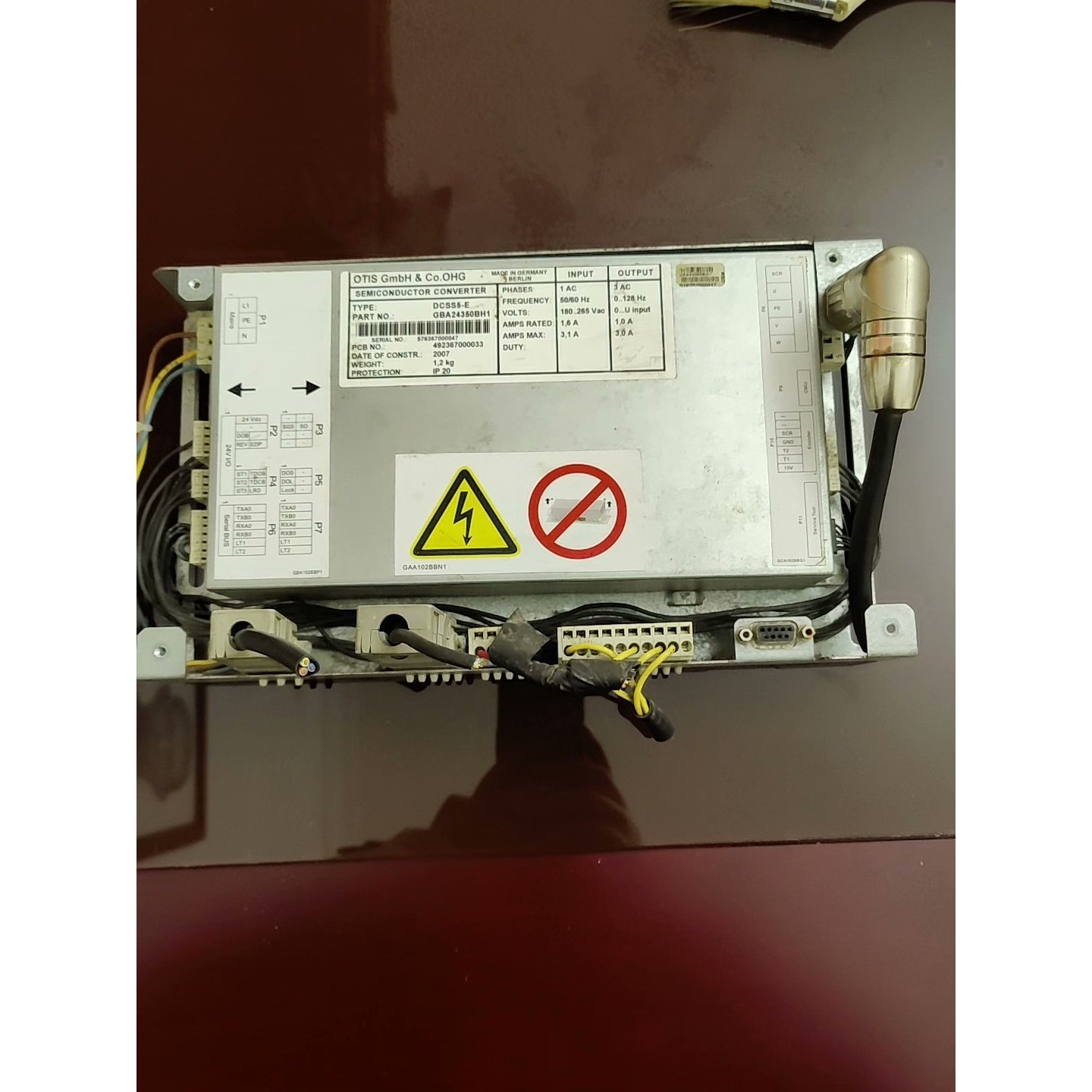 运行中拆机奥的斯配件门机板DCSS5-E型门机变频器GBA