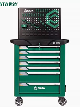 世达7抽屉带轮多功能汽修工具柜移动零件维修手推车95107
