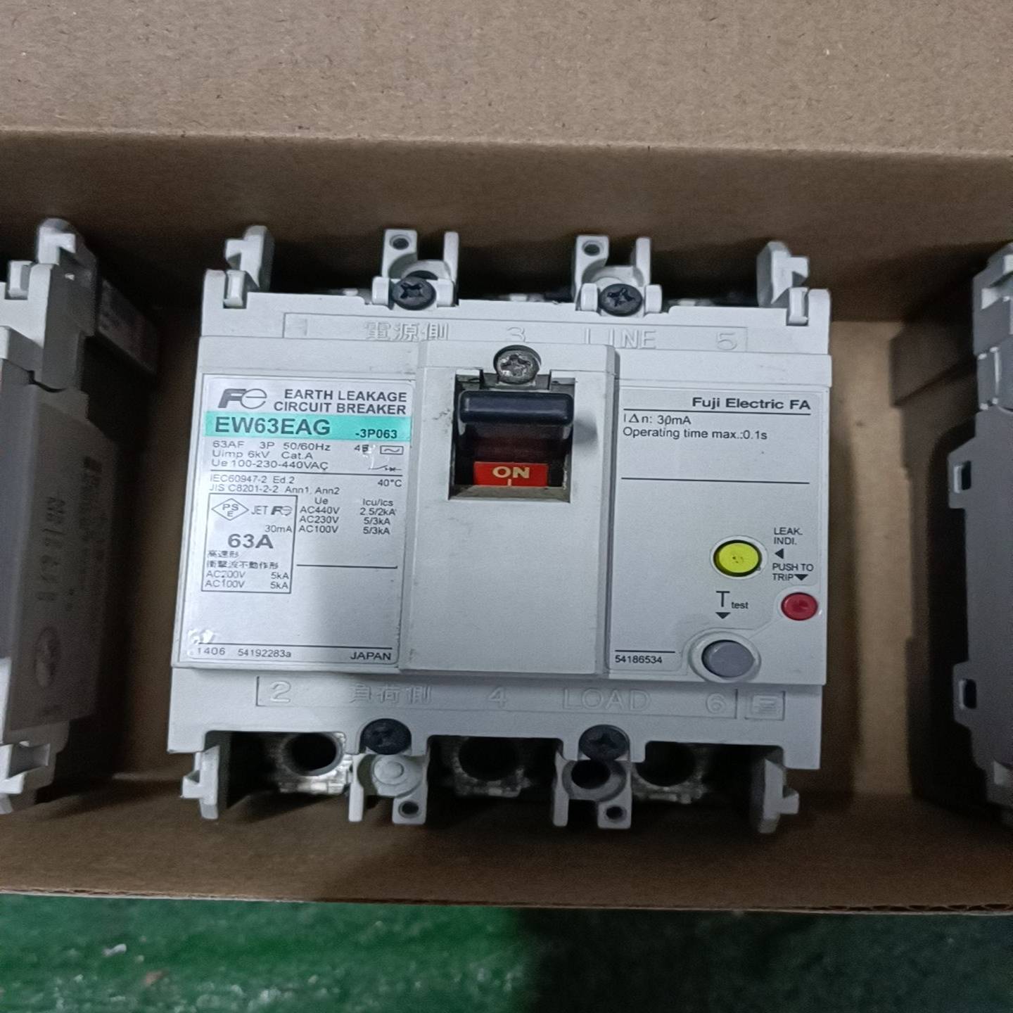 询价日本富士Fe漏电保护断路器EW63EAG-3P06363