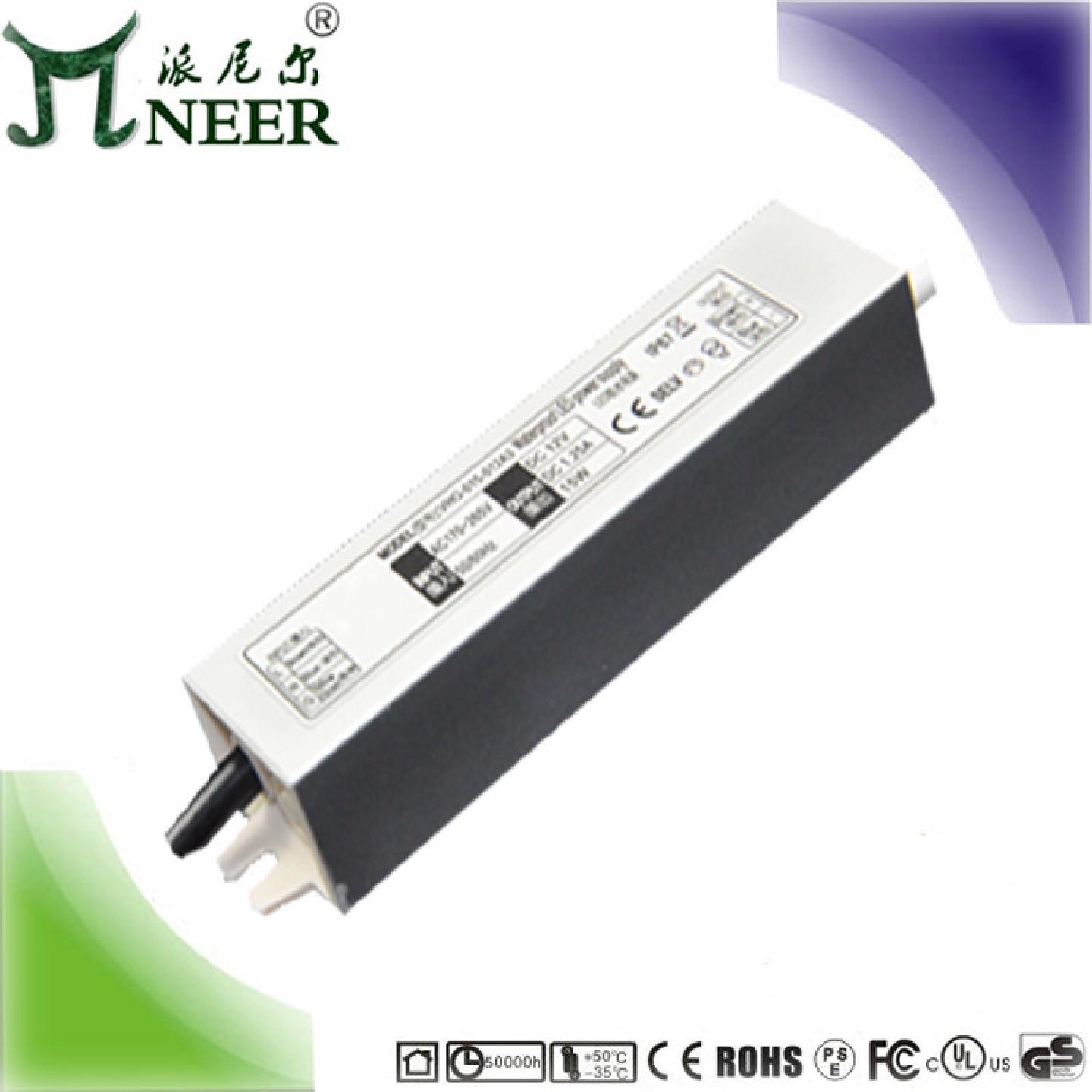 销售CE、SAA认证质保2年45W12V恒压防水电源浴室灯驱动