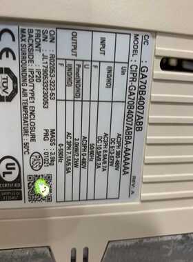 议价安川GA700变频器2.2KW，GA70B4007ABB，实
