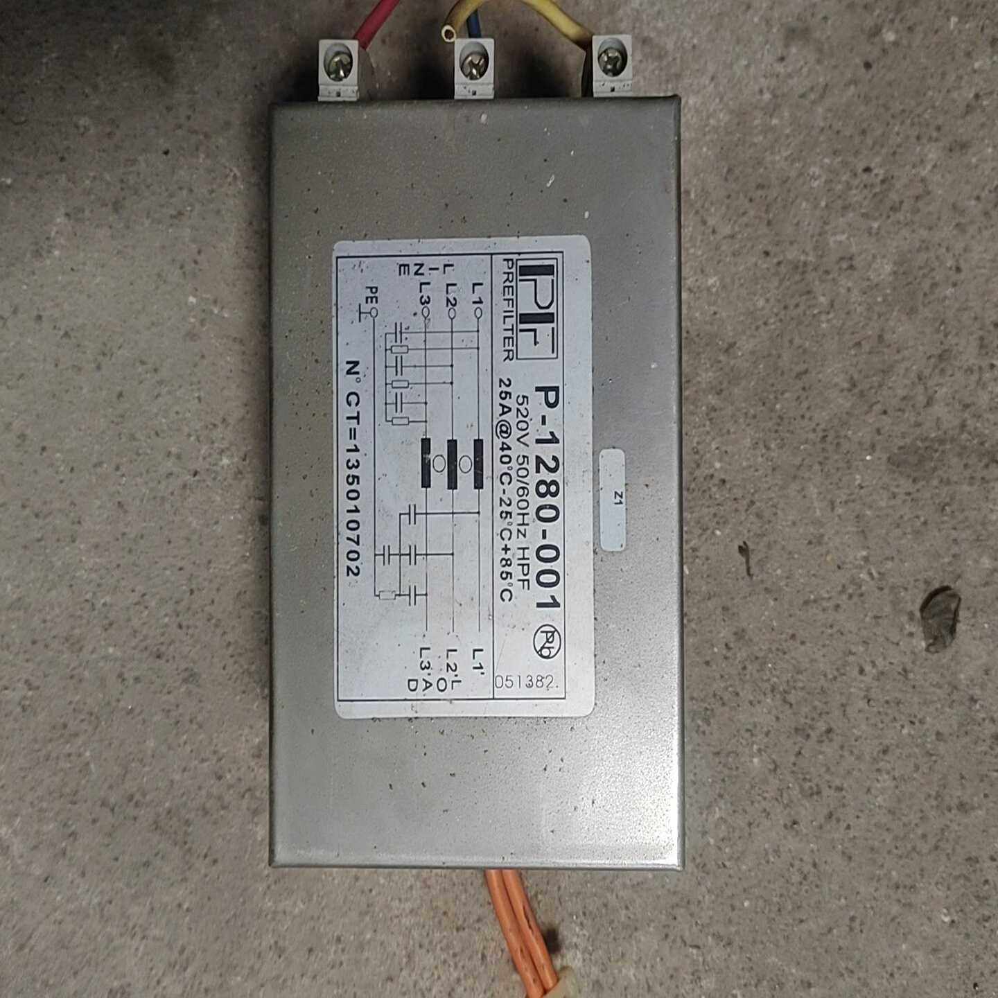 德国PREFILTER电源滤波器P-1280-001--议价商品