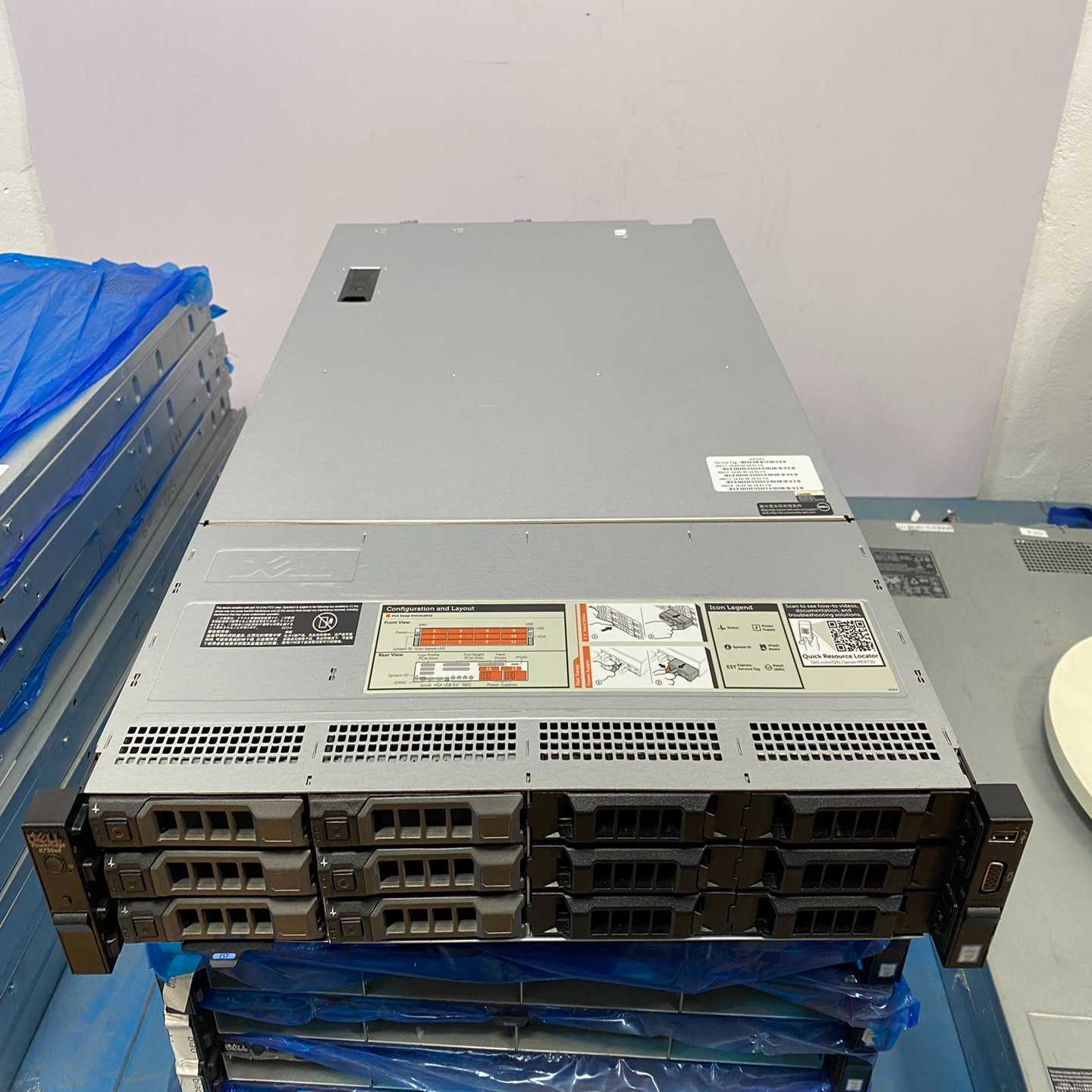 二手主流机器成色95新戴尔R730XD3.5寸12盘O--议价商品