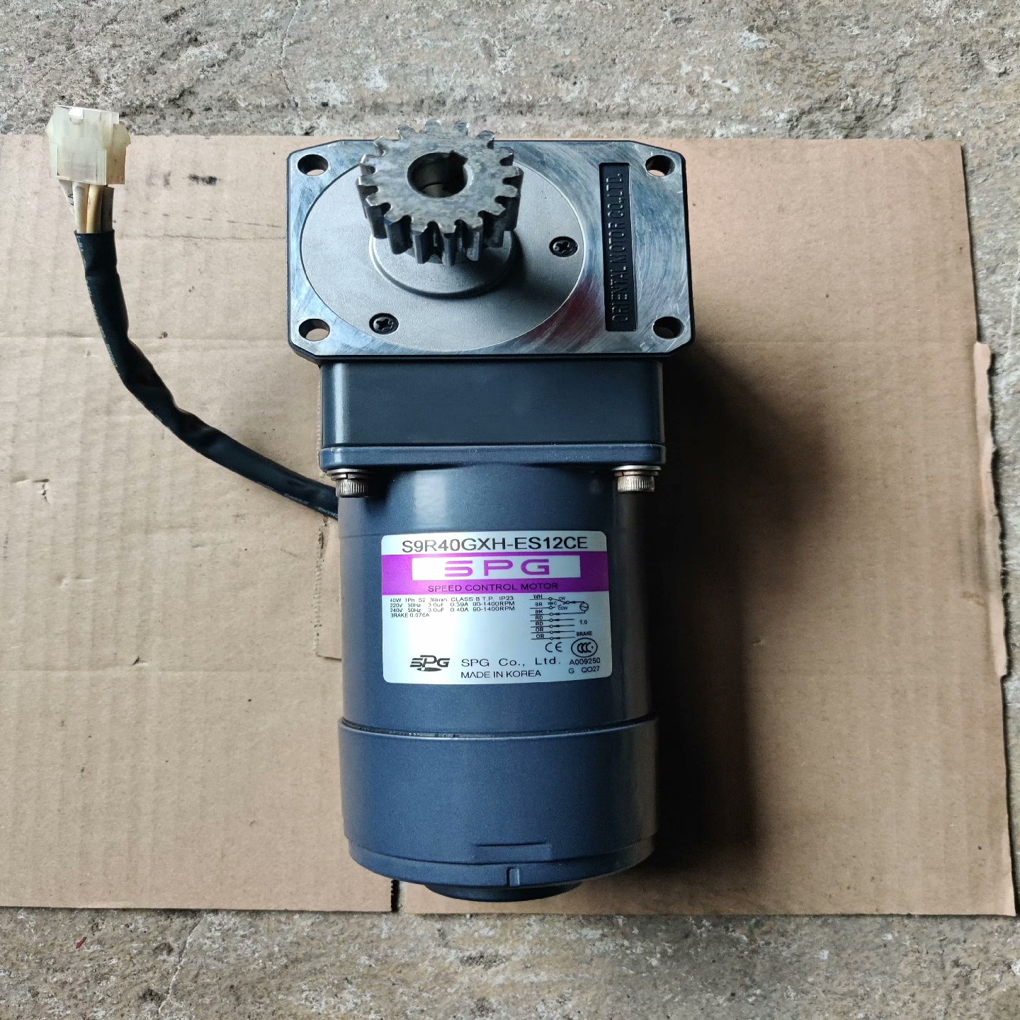 【请询价】拆机SPG减速电机电机型号S9R40GXH-ES12CE