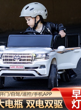 新品贝儿佳陆地巡洋舰儿童电动小汽车男女可坐迷你款玩具童车