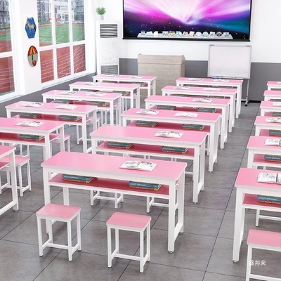 培训中桌椅托管小学生学习桌辅导班课桌椅教室班桌椅课桌椅机构木