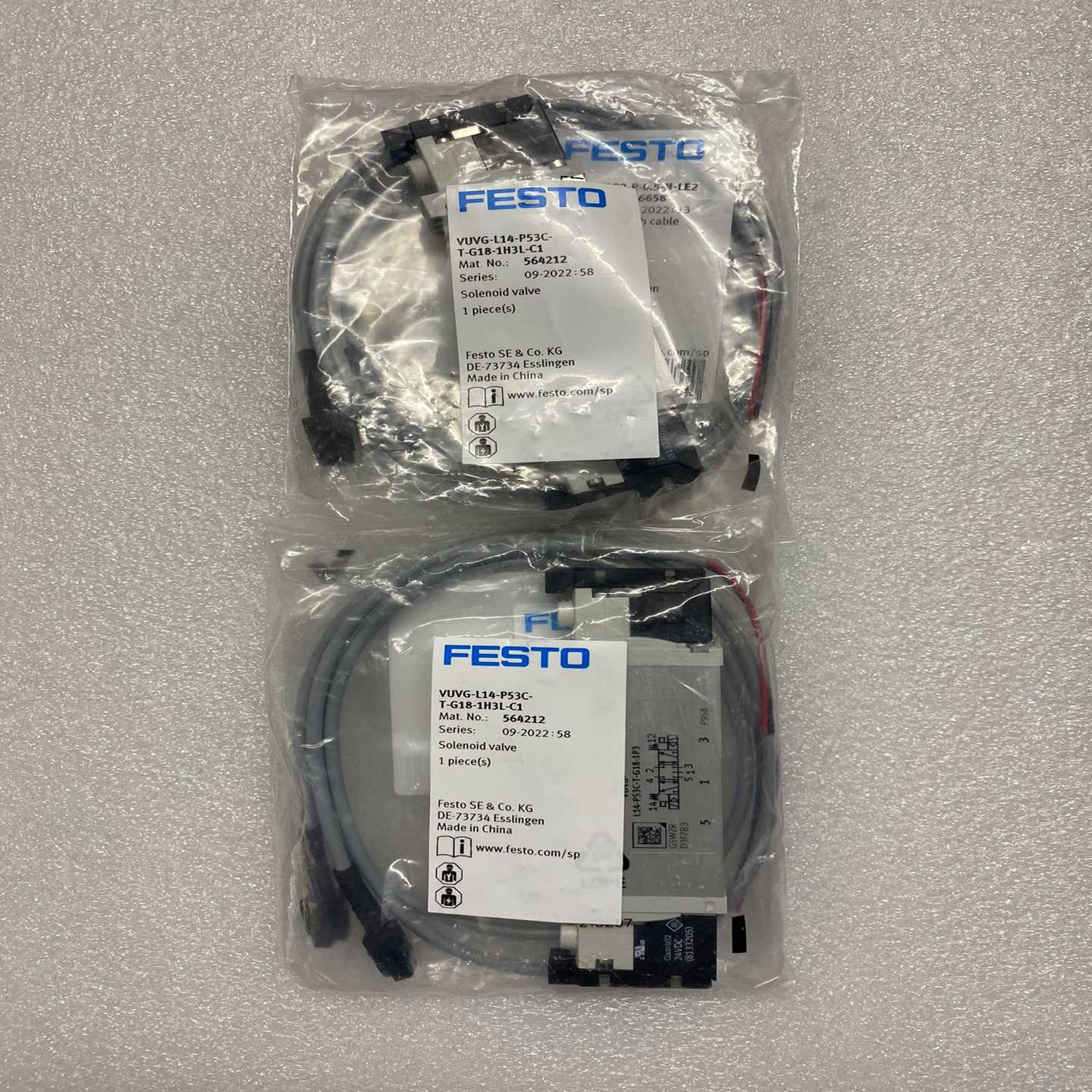 费斯托电磁阀，型号：VUVG-L14-P53C-T-G18---议价商品