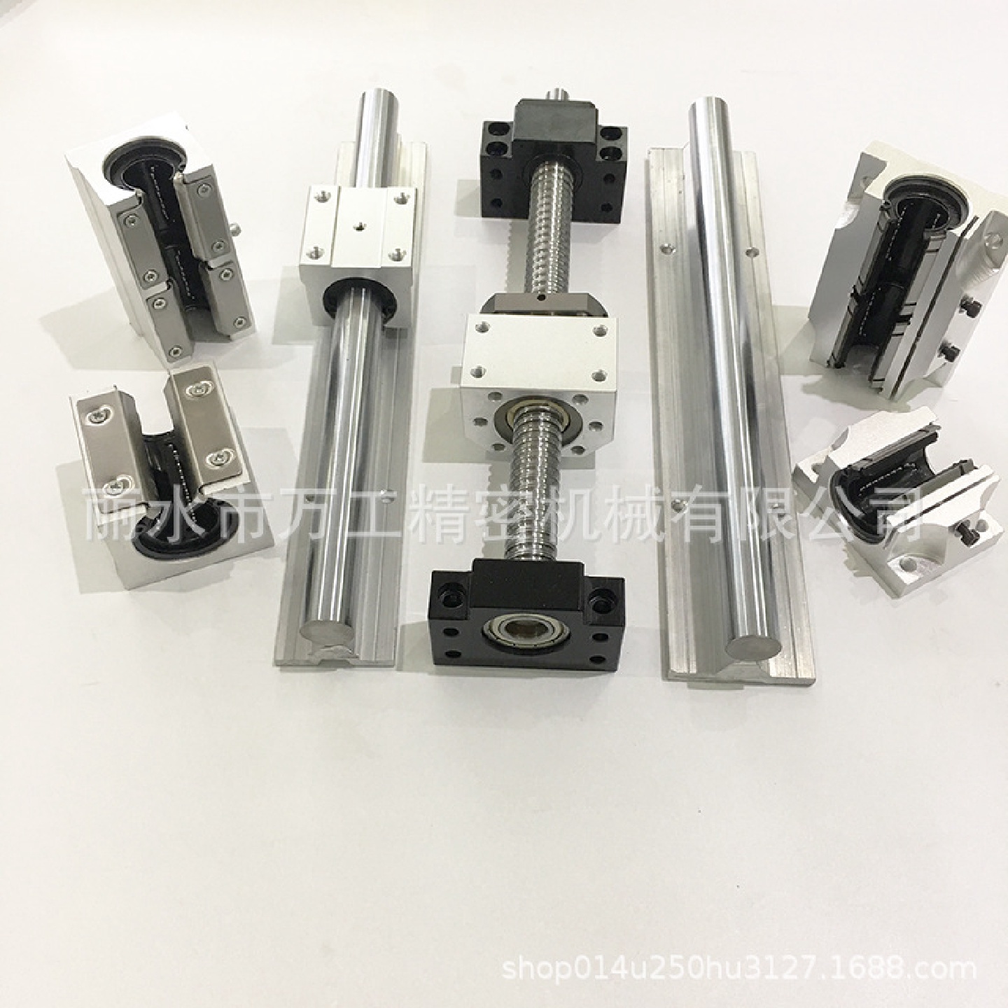 SBR/TBR单轴芯导轨套装滚珠丝杠光轴直线滑轨滑台圆柱光杆滑座