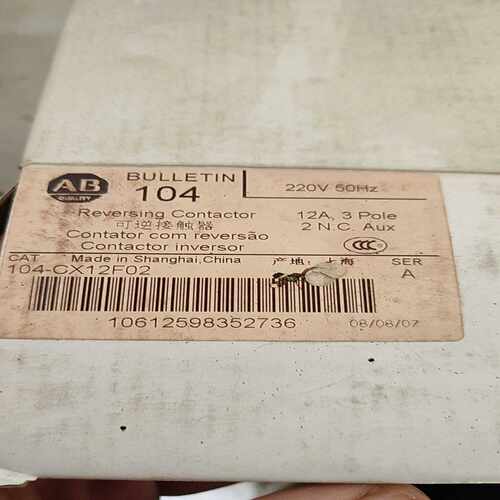 104-CX12F02+罗克韦尔AB+可逆接触器纯新带包装，~询价