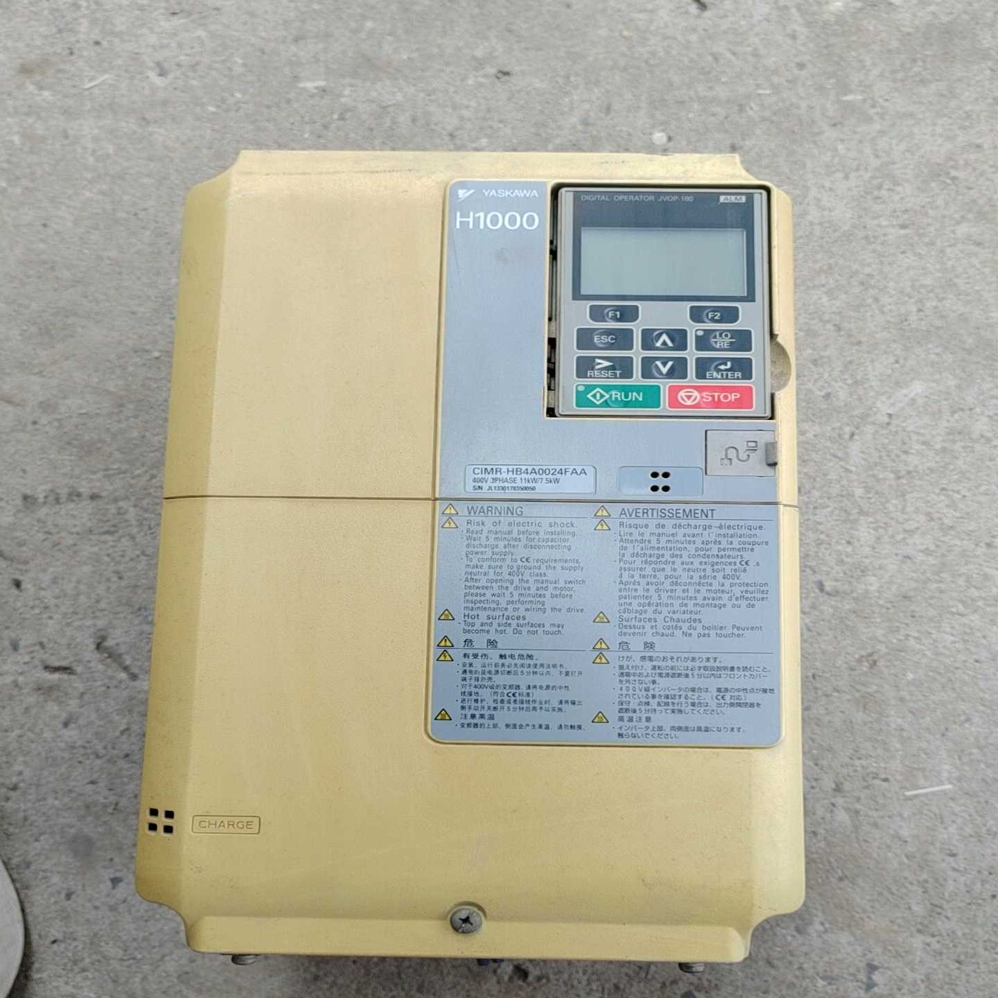 安川H1000变频器CIMR-HB4A0024FAA询价