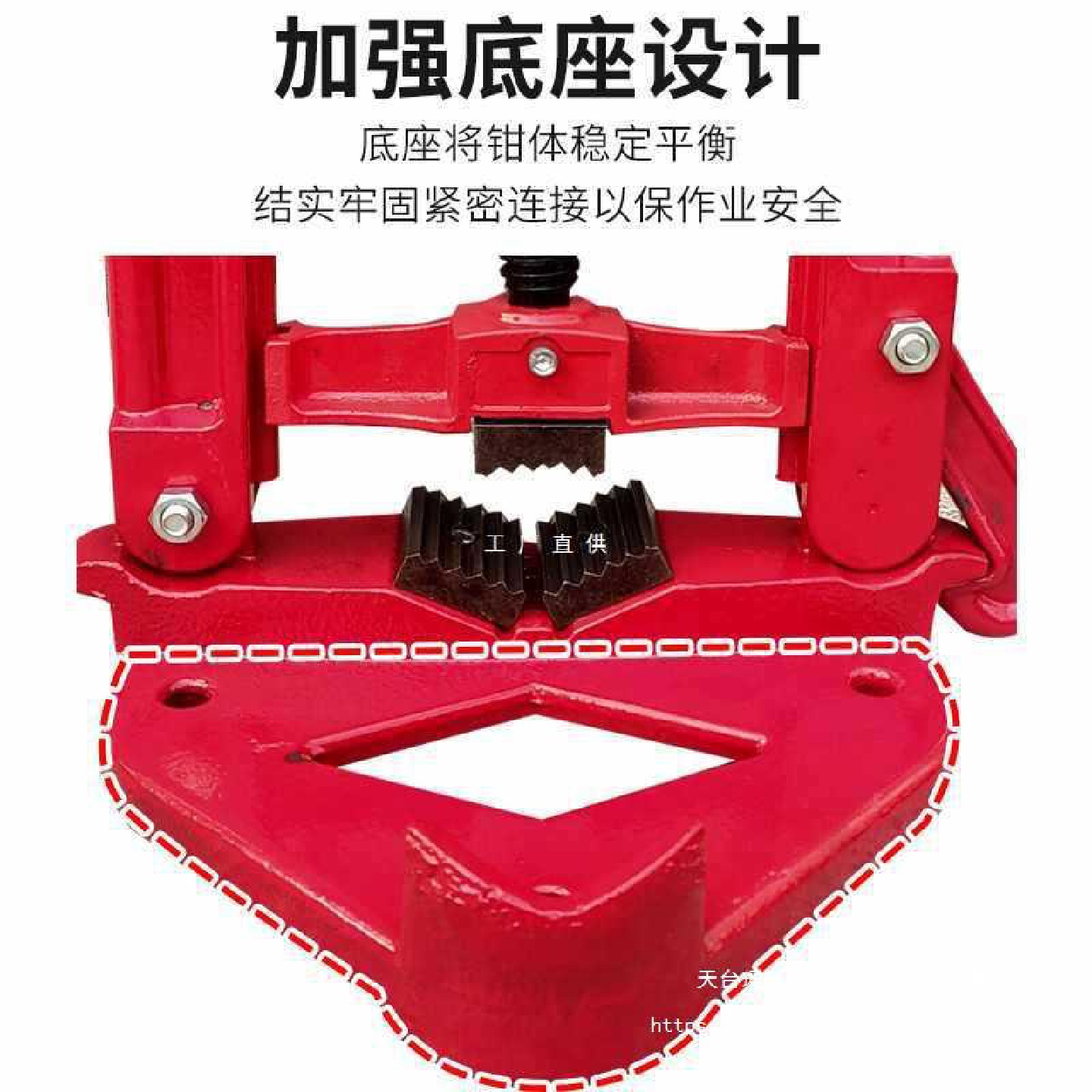 重型管子压力钳三角架台虎钳龙门钳管子夹具台钳工作台镀锌管