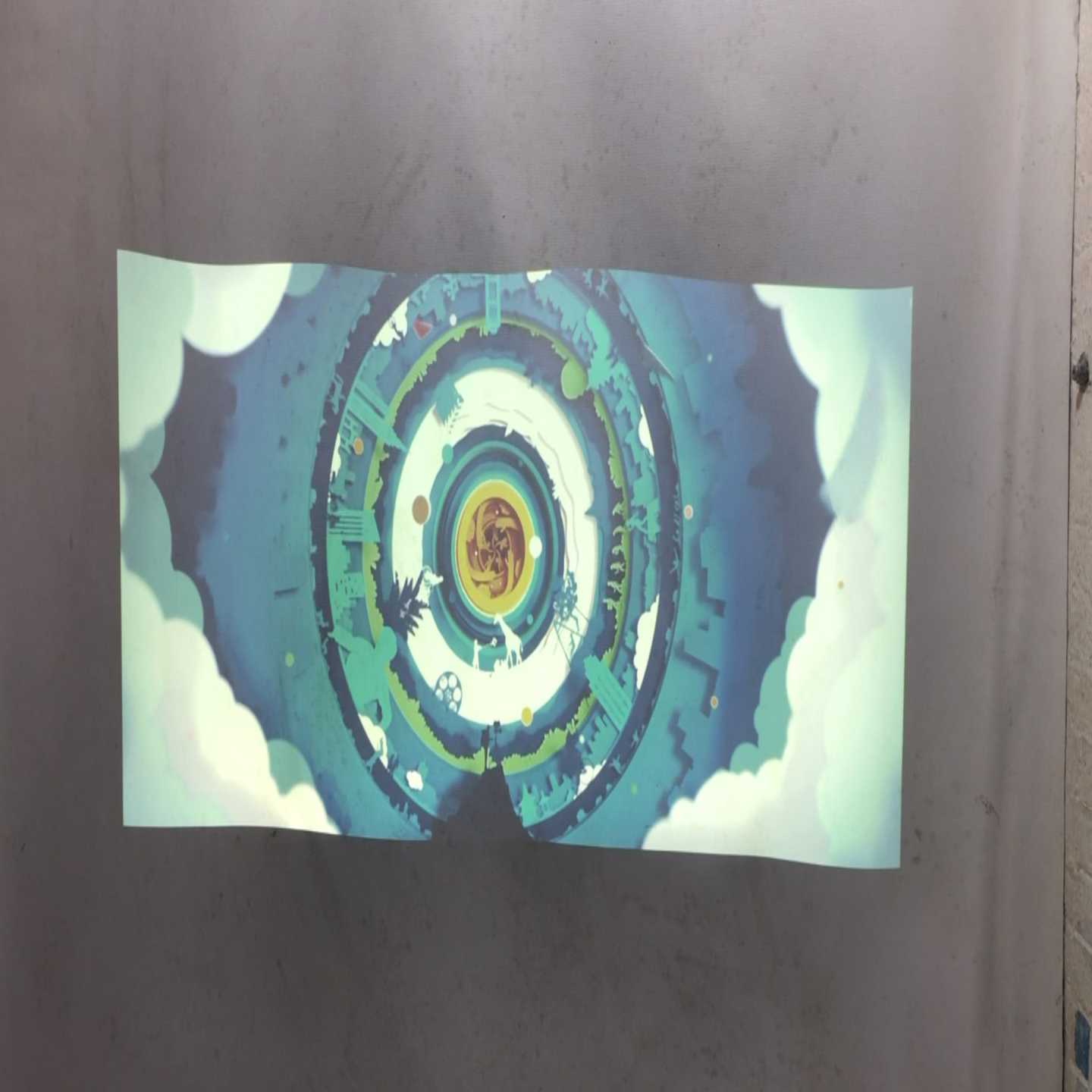 明基MP525ST投影机，实物图拍照，带声音，正常使用，强光--议价