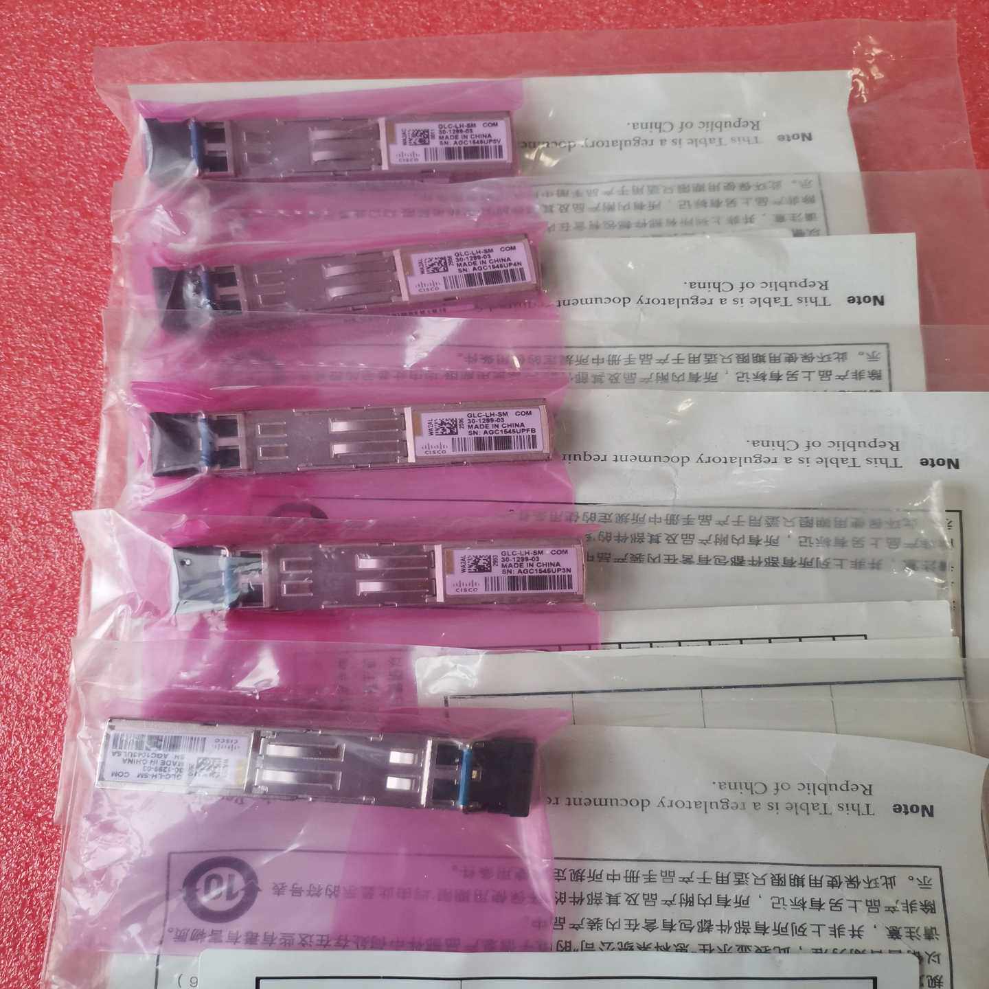 思科GLC-LH-SM光模块，千兆单模，型号30-1299-议价