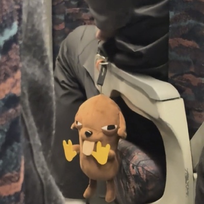 新款吉娃娃笔袋抽象玩偶学生桌面文具铅笔收纳袋大容量