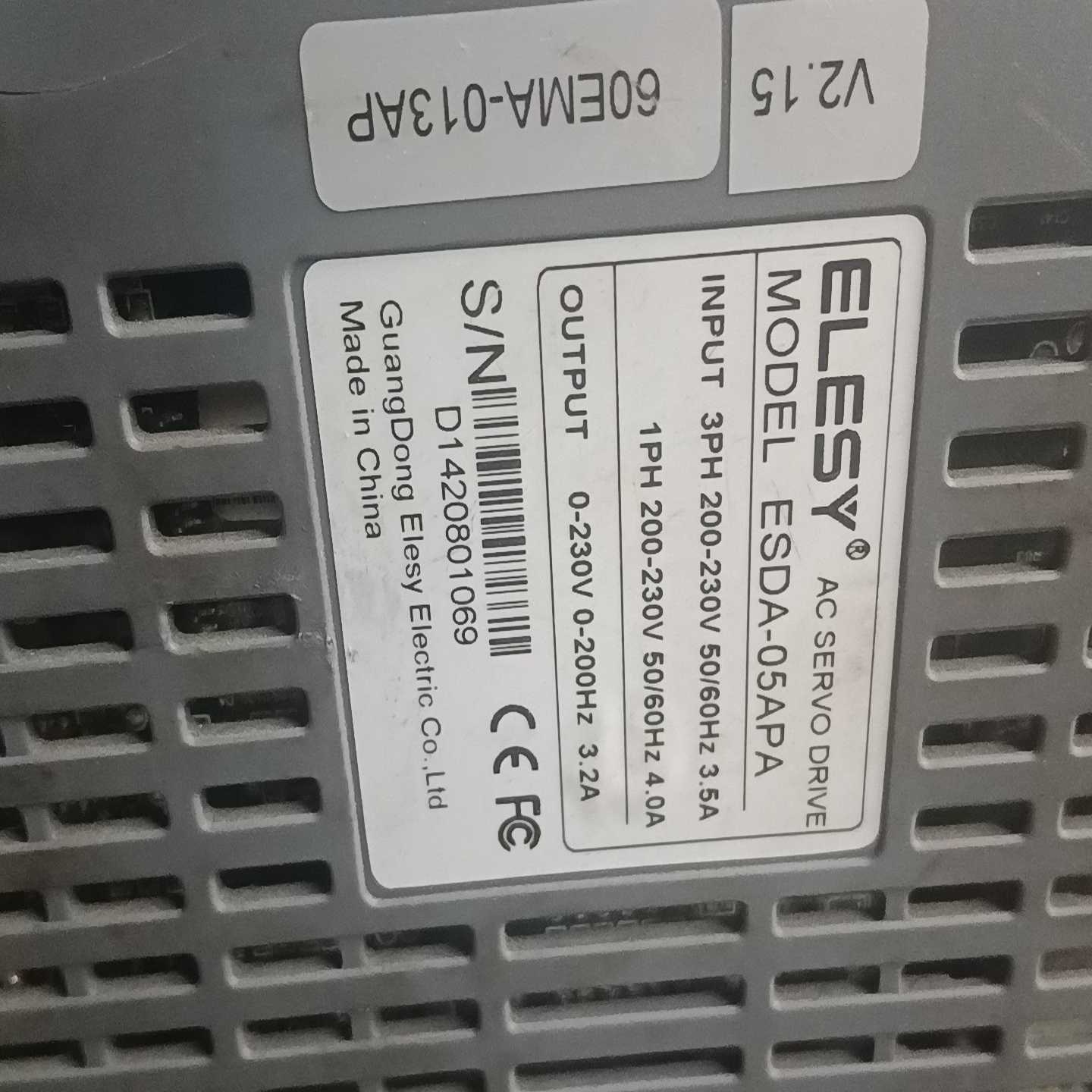 ELESY伊莱斯伺服驱动器ESDA-05APA议价120询价