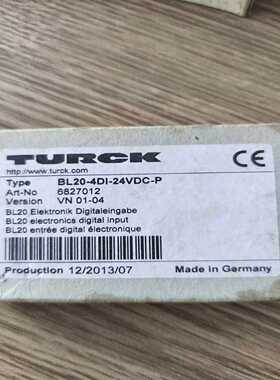 全新图尔克6827012输入模块BL20-4DI-24VDC一议价商品
