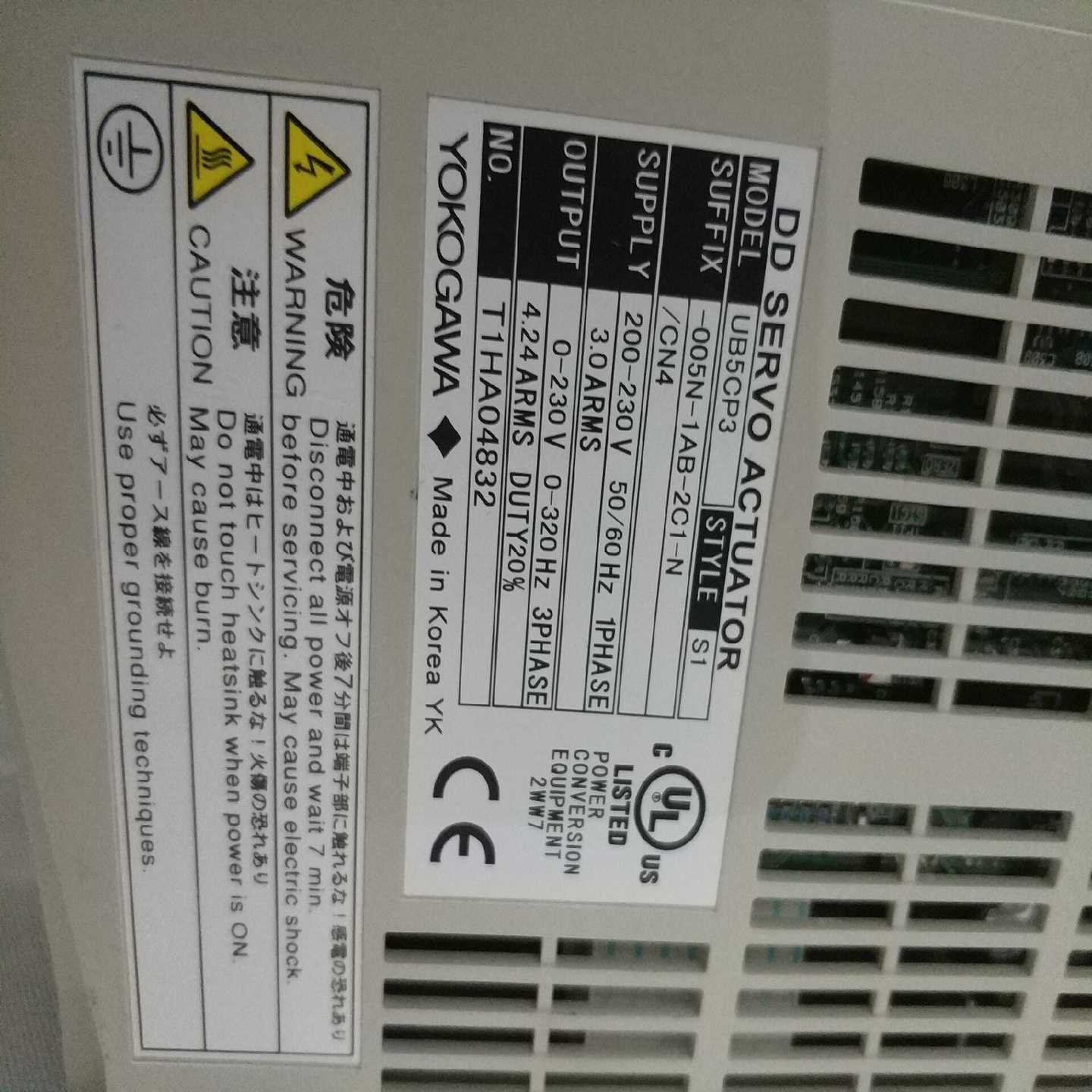 议价横河伺服驱动器。全新无包装。uB5CP3-005N-1AB-现货/维修