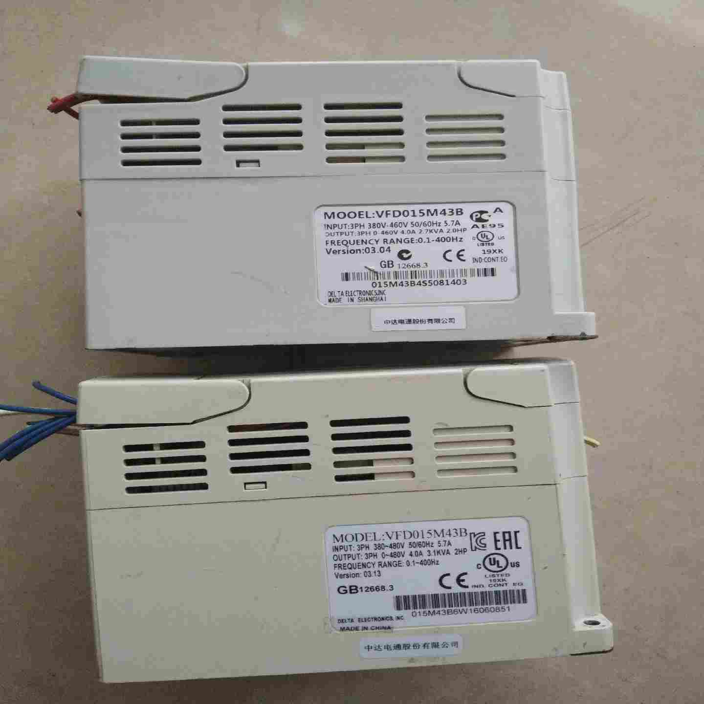 咨询-台达变频器，VFD015M43B，实物图片