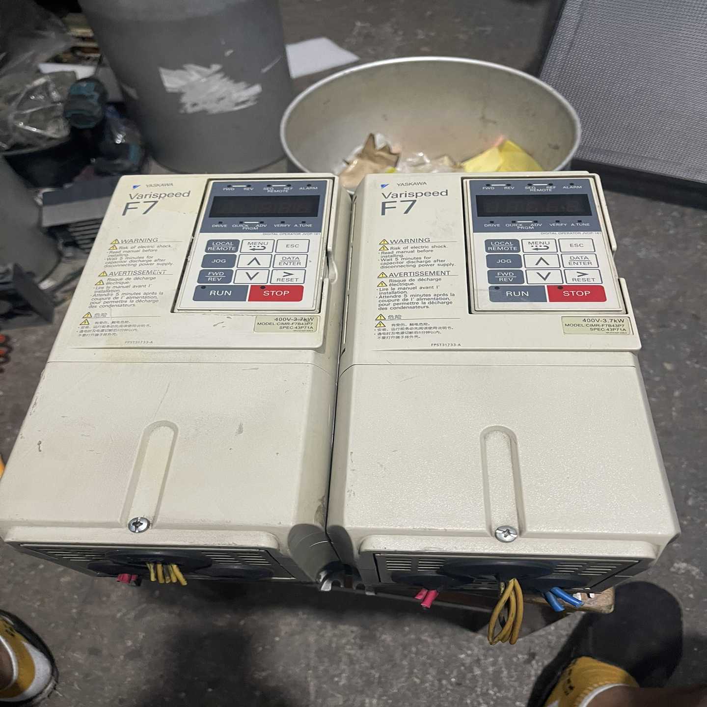 安川变频器F7B43P7/3.7KW/380V成色如询价