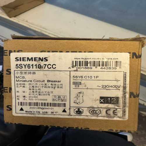 西门子SIEMENS5SY6110-7CC小型断路器-议价