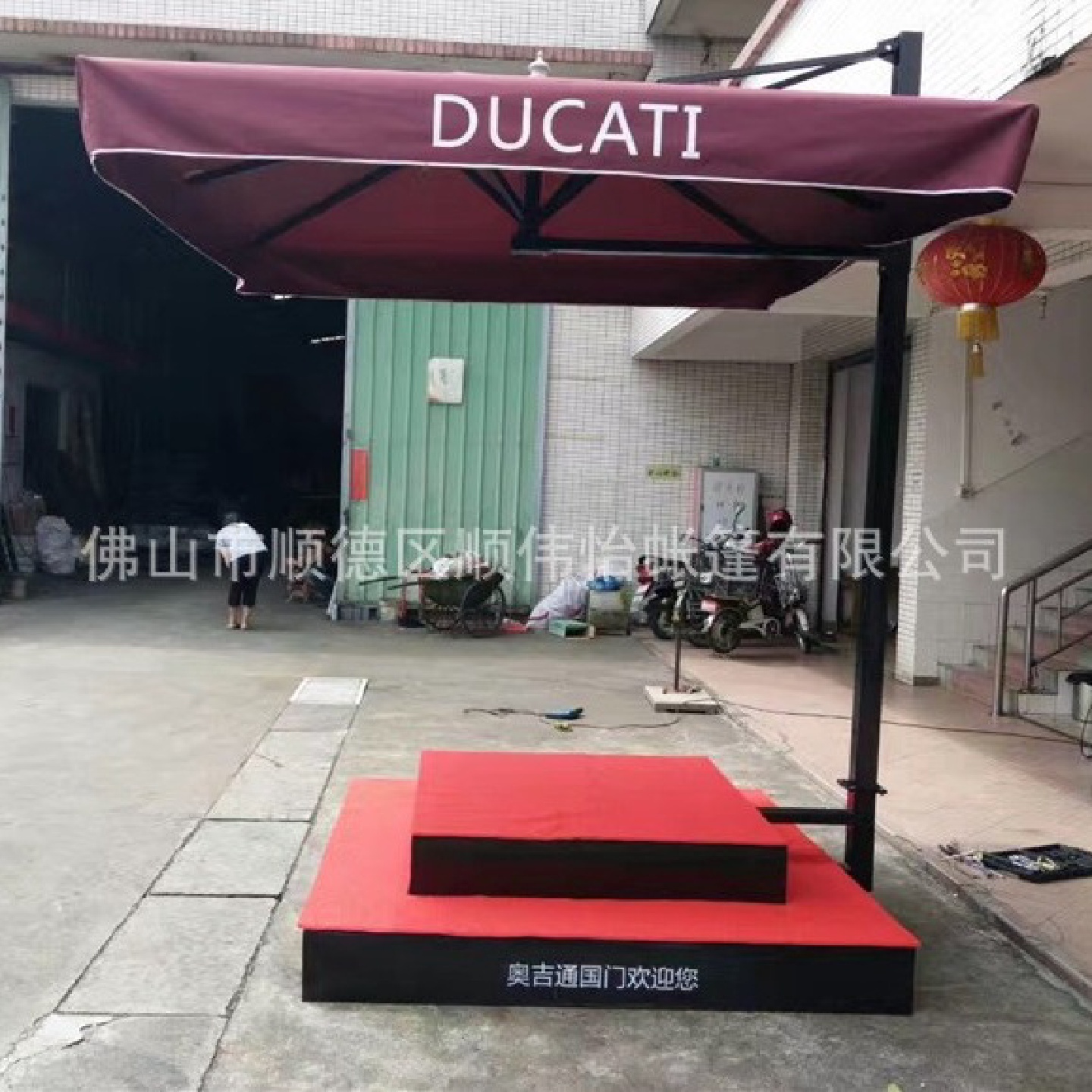 保安站岗台交通指挥岗台值班站岗亭物业售楼部不锈钢岗台镀锌岗台