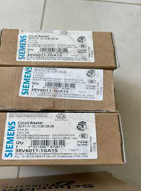 电机断路器3RV6011-1GA154.5-6.3A询价