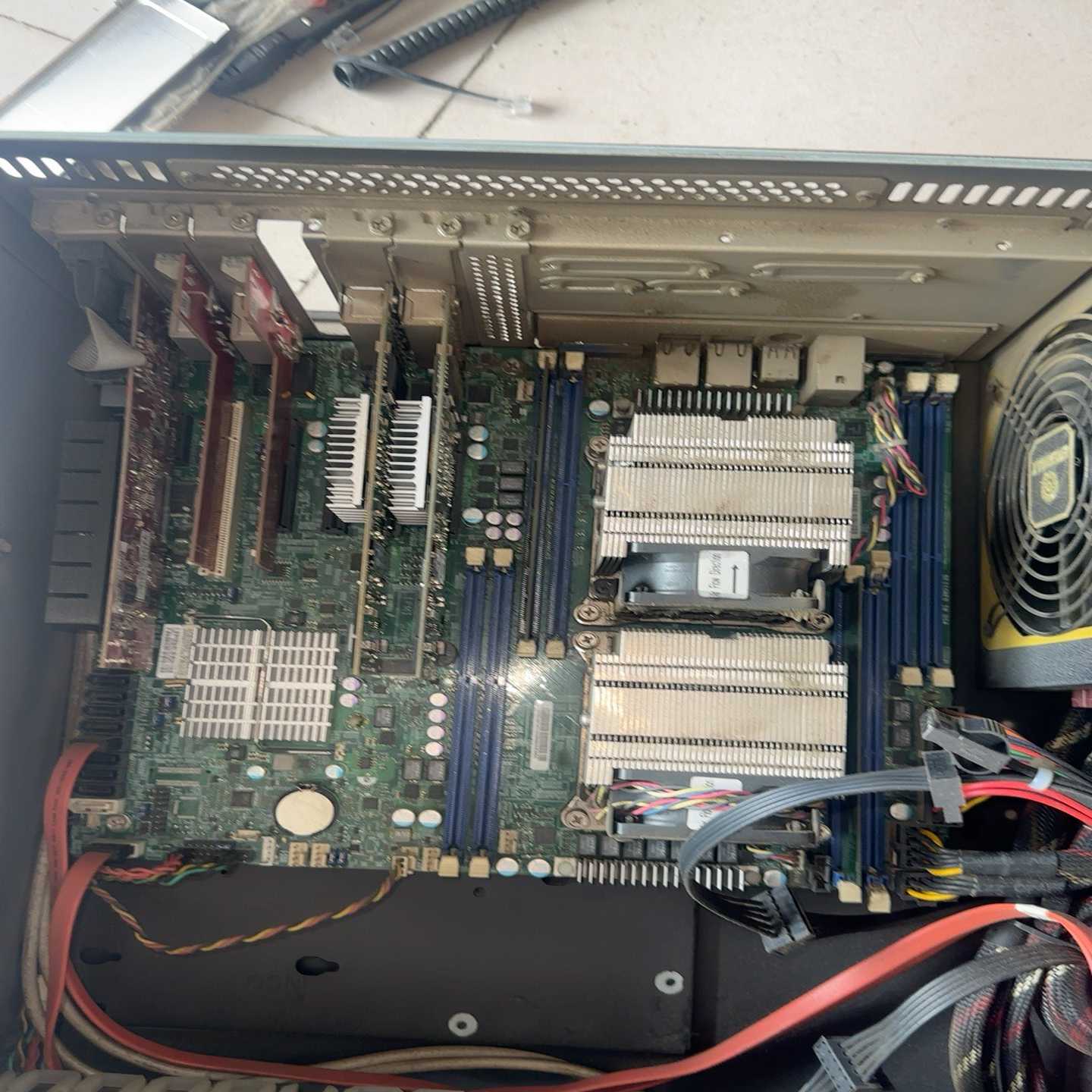 超微X9DRL-if双路X79主板成色好带档板拆机-议价