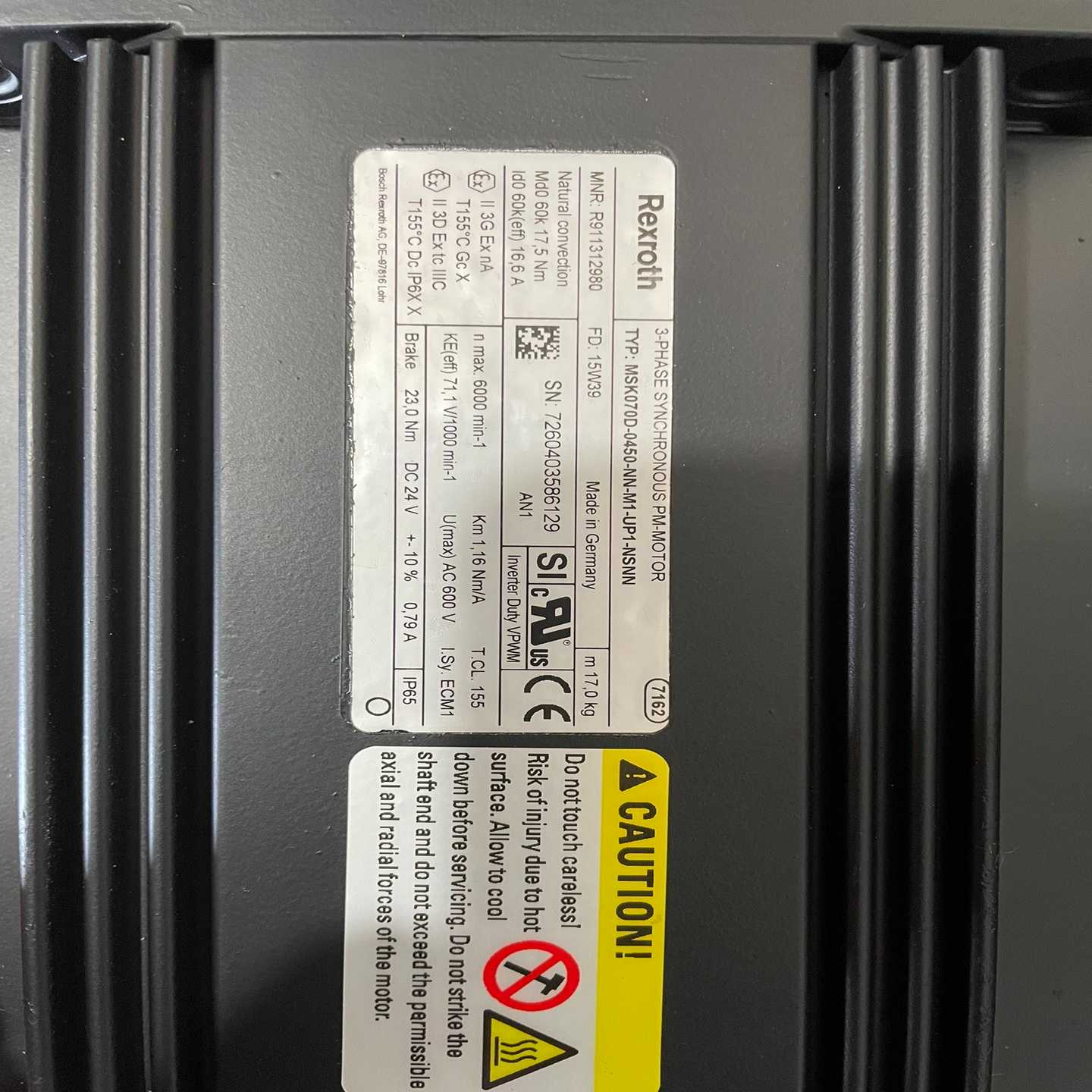 力士乐电机 MSK070D-0450-NN-M1-UP1-N【博航商行】