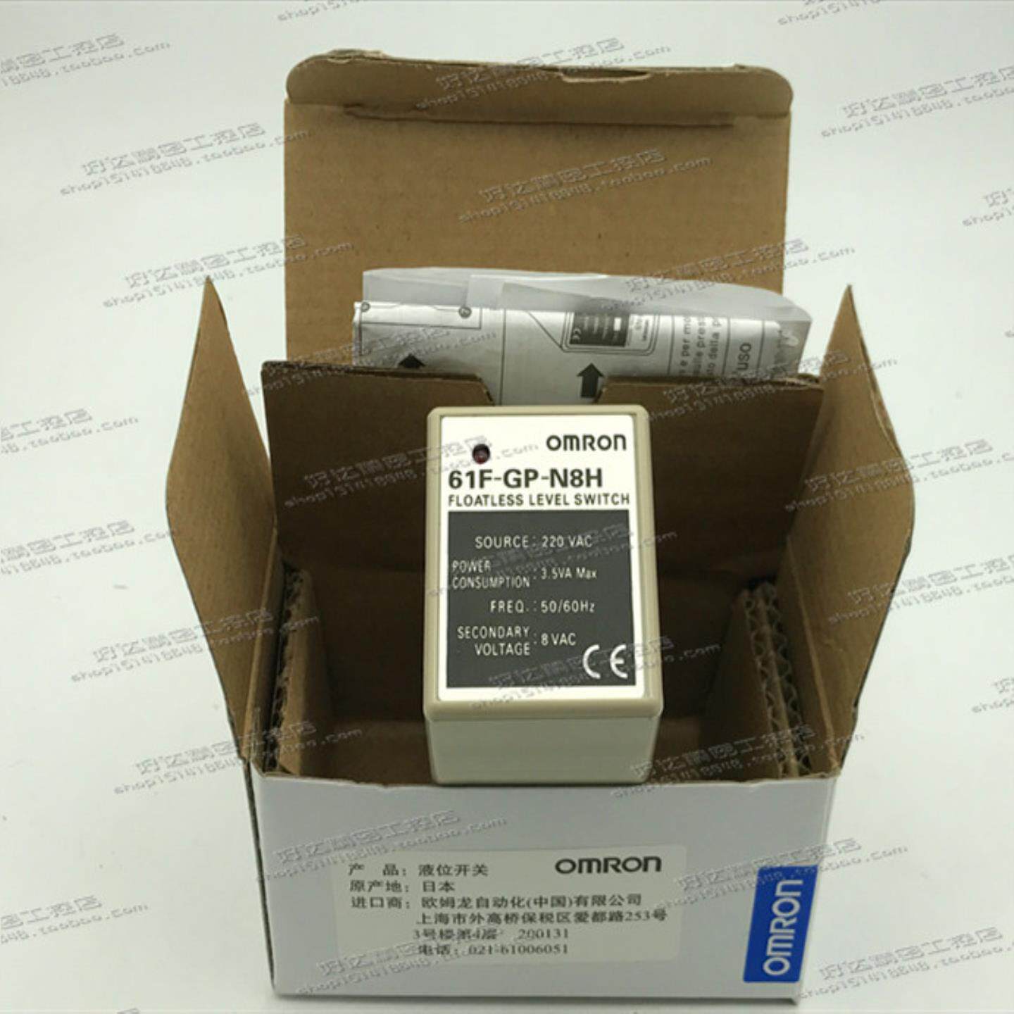 61F-GP-N8H220VAC110VAC欧姆龙/OMRON液位继电器现货全新