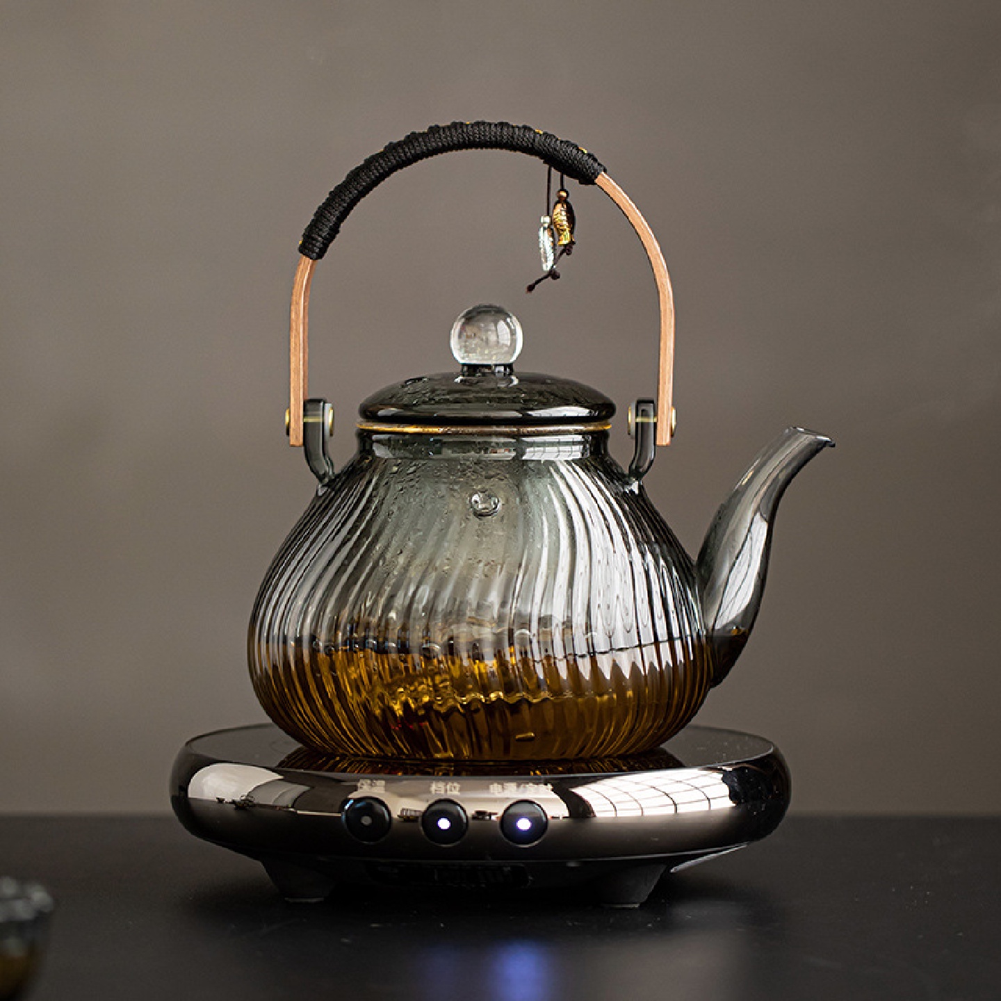 玻璃高硼硅煮茶烧水壶茶壶耐热智能电陶炉煮茶器提梁壶家用养生壶