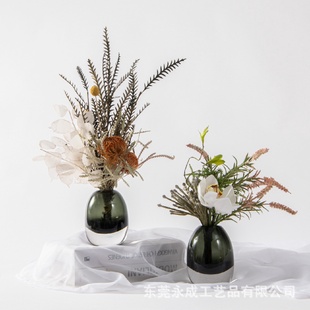 假花束咖啡馆百搭餐桌面摆放花艺现代轻奢仿真花摆件 北欧家居软装