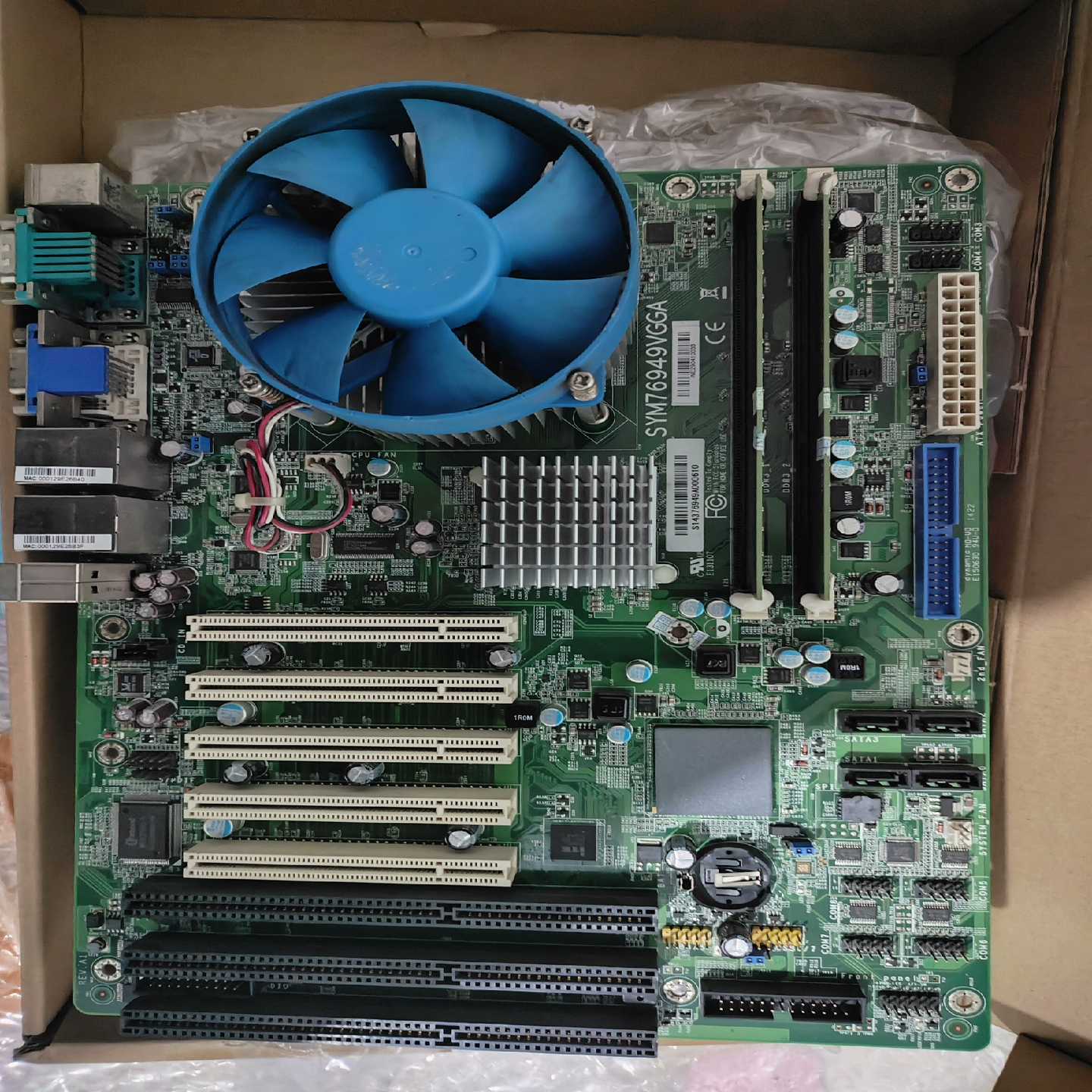 【星慕电子】艾讯工控机sym76949vgga g41芯片组，五个pci