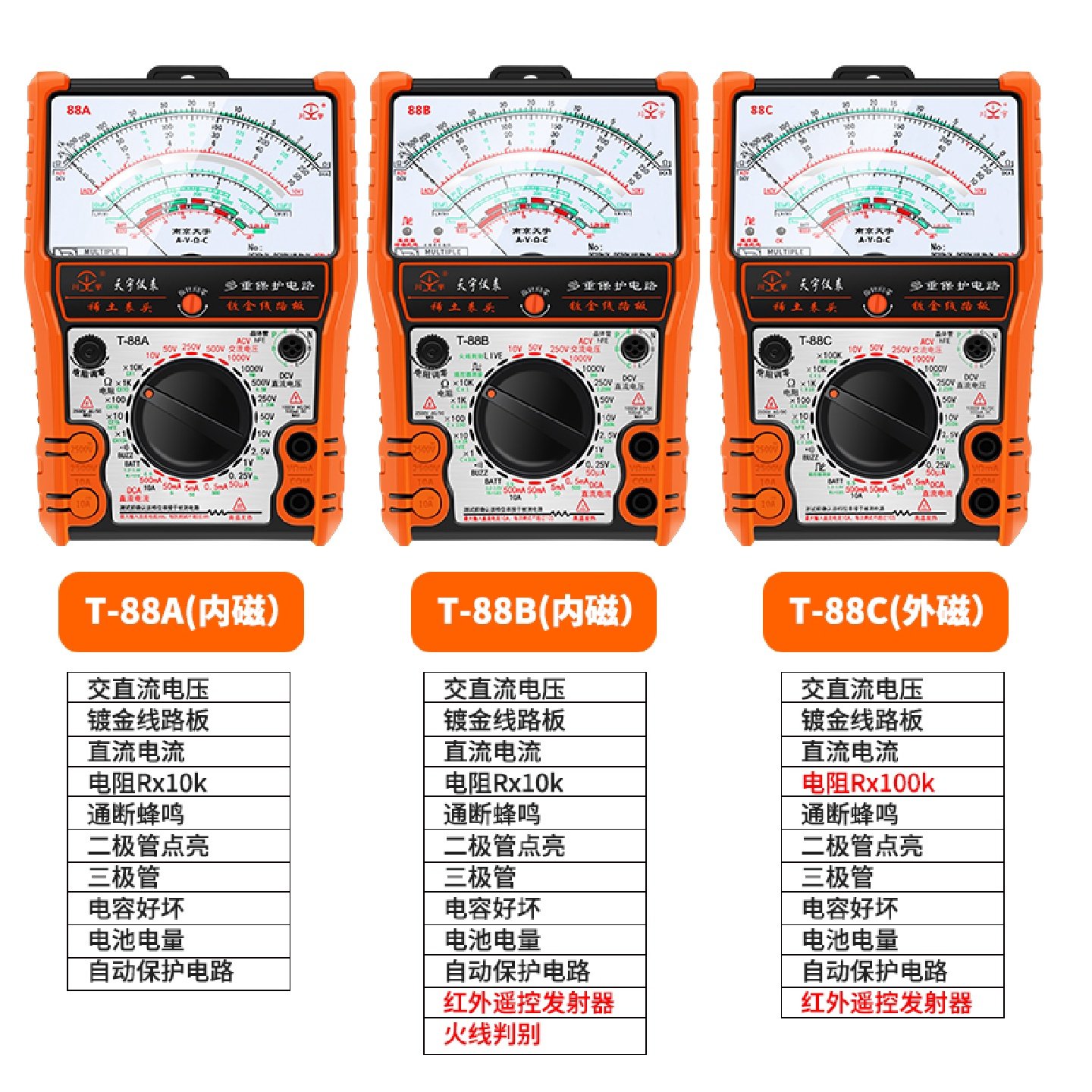 j888高精度N防烧B保护表机械式ALC全南京指针式万用表g3
