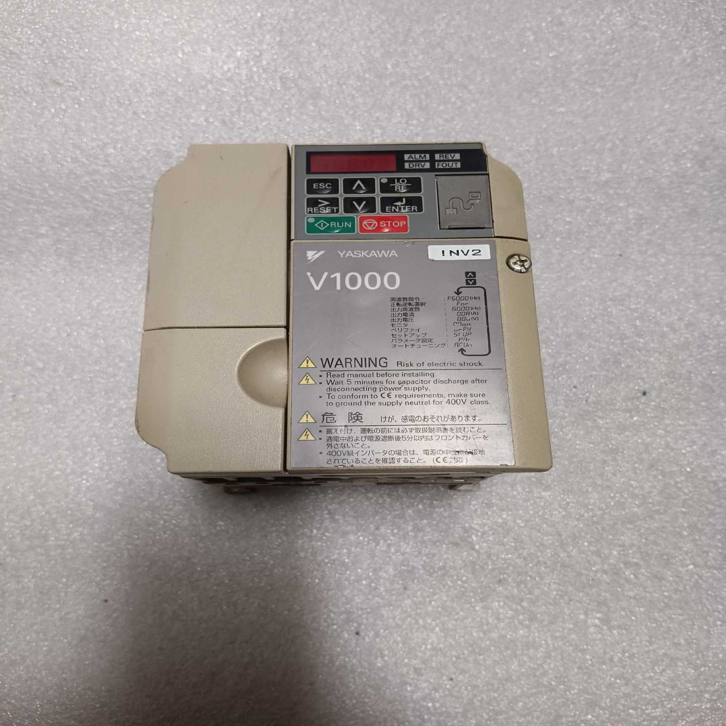 【议价】安川变频器CIMR-VA2A0010BAA，1.5KW22适用