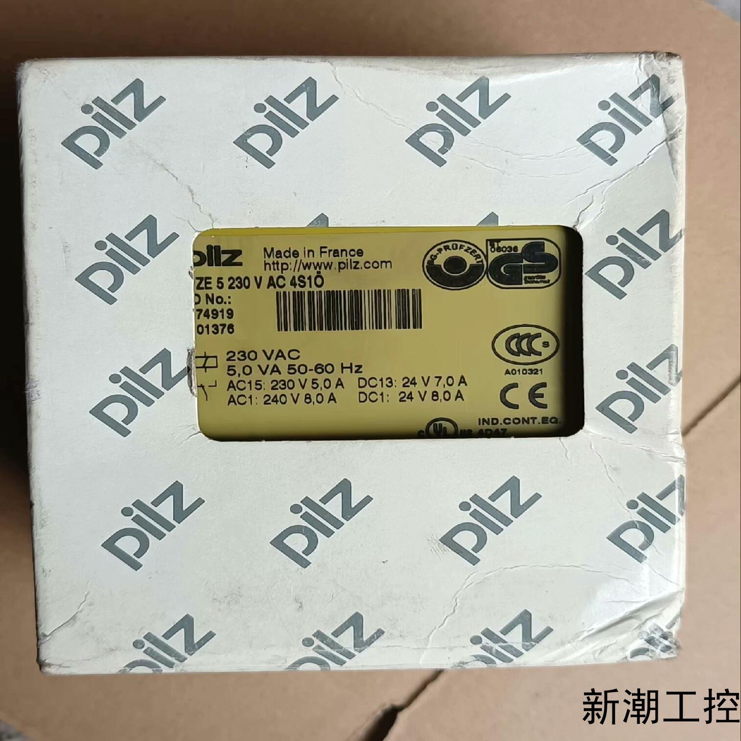 全新皮尔兹PZE 5 230VAC 4S1O 47491议价商品