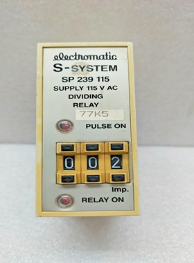 ELECTROMATICS-SYSTEMSP239115分流继电器120VAC/45-65Hz