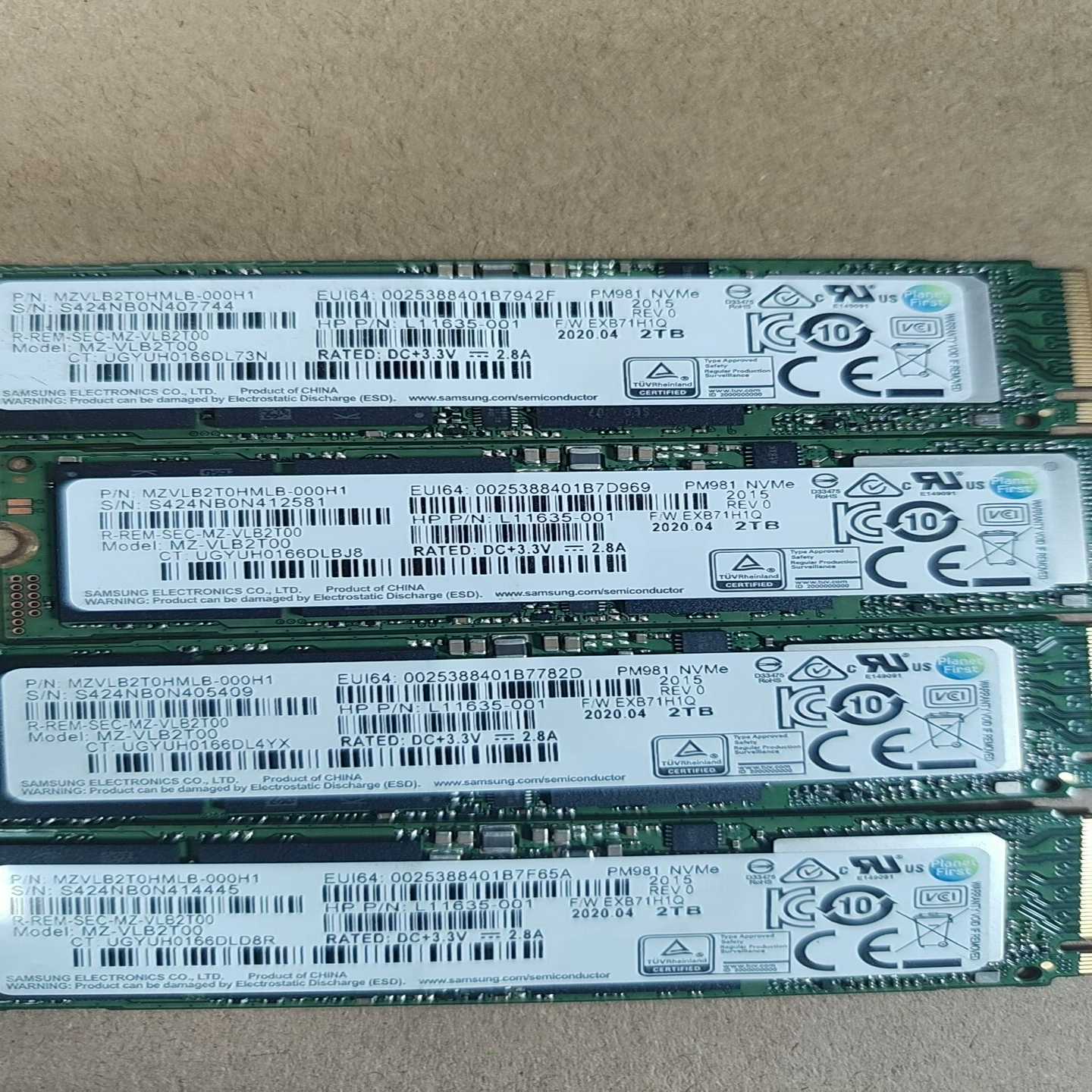 Samsung三星PM981M.2NVME2TB--议价商品