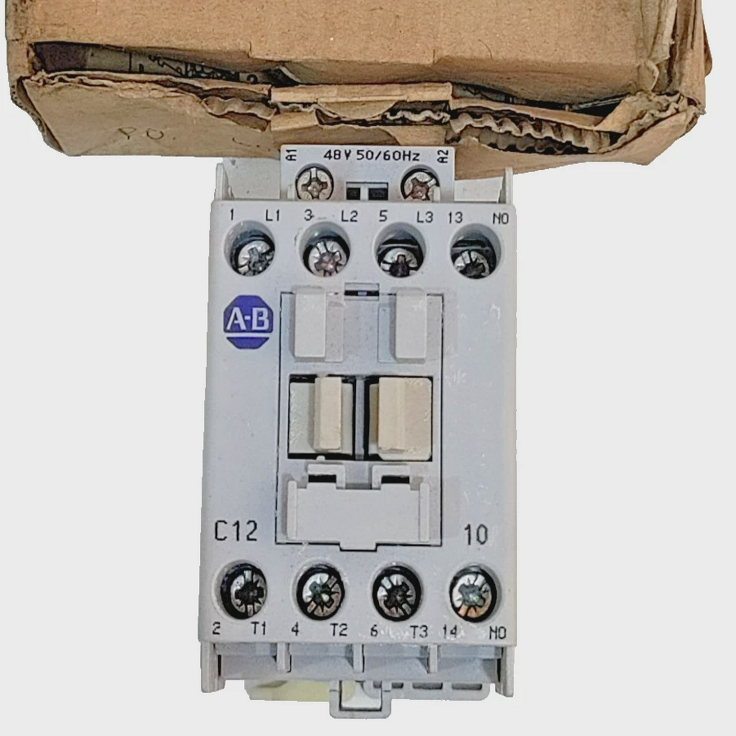 *无盒*Allen-Bradley100-C12KY10接触器12A5.5kW48V50/60H