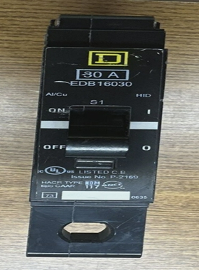 SQUAREDEDB160301P30A347VACCIRCUITBREAKER**USED-GUAR
